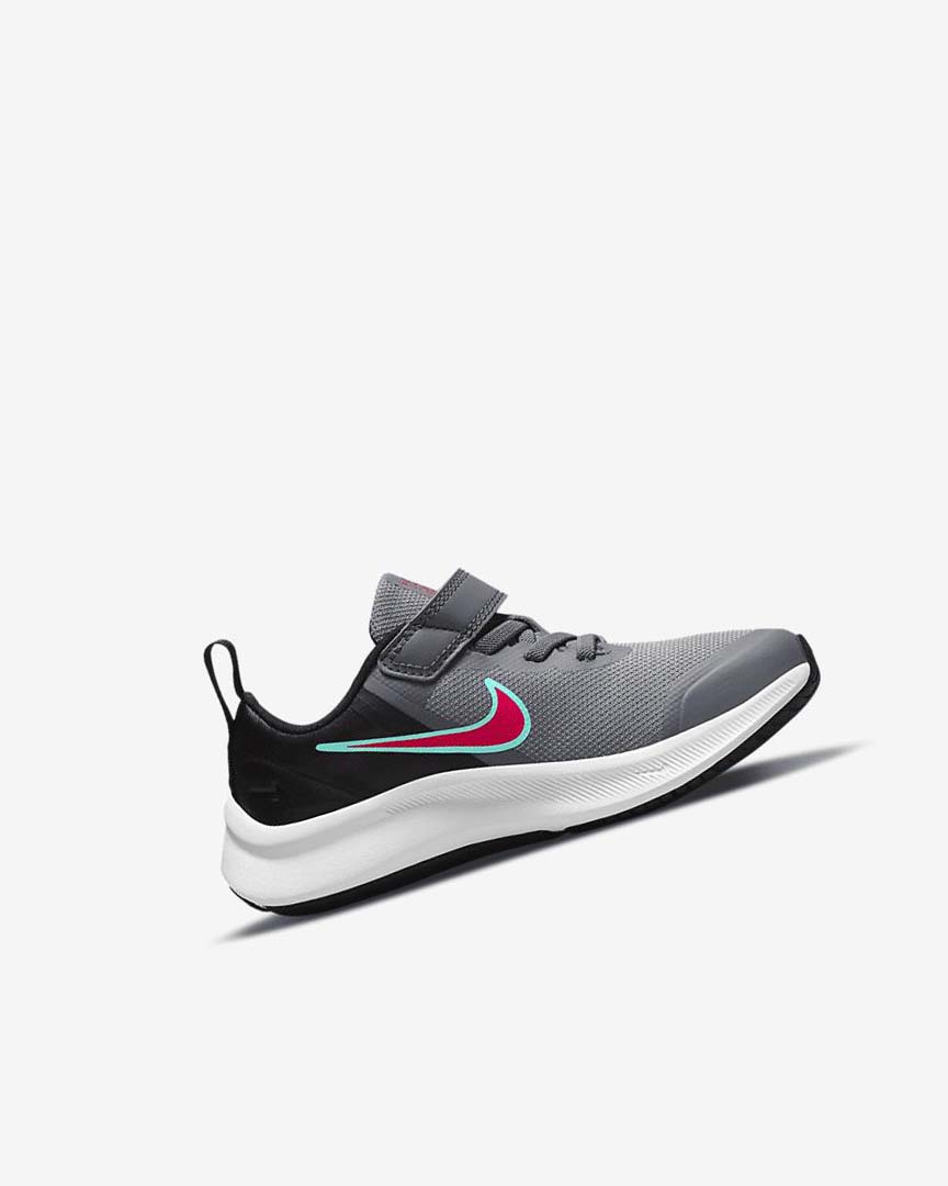 Zapatillas Running Nike Star Runner 3 Niño Gris Negras Rojas | CR2588