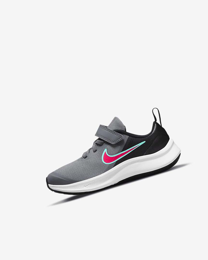 Zapatillas Running Nike Star Runner 3 Niño Gris Negras Rojas | CR2588