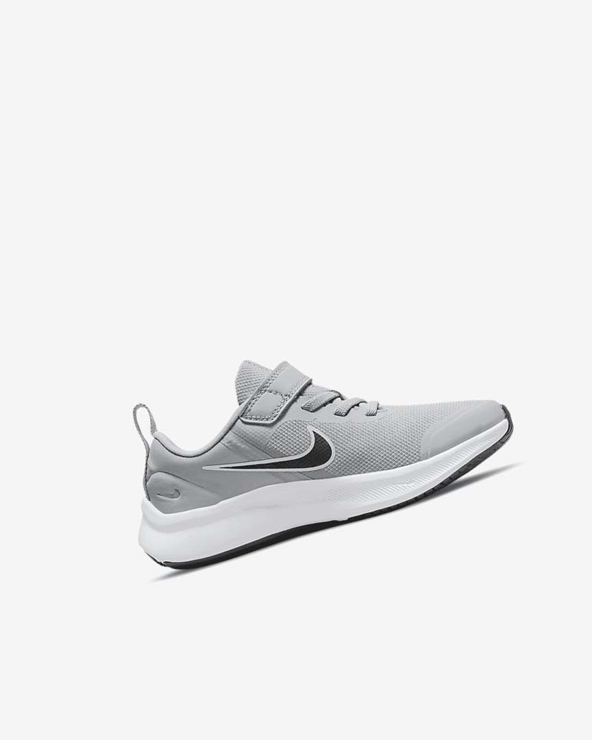 Zapatillas Running Nike Star Runner 3 Niño Gris Claro Gris Negras | CR2923