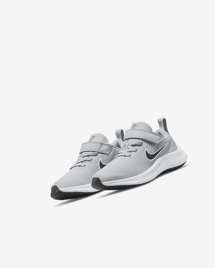 Zapatillas Running Nike Star Runner 3 Niño Gris Claro Gris Negras | CR2923