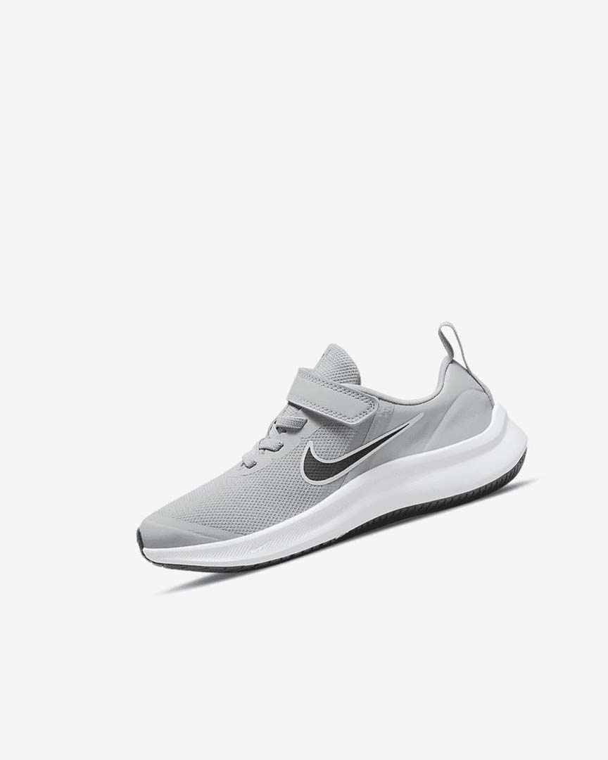 Zapatillas Running Nike Star Runner 3 Niño Gris Claro Gris Negras | CR2923