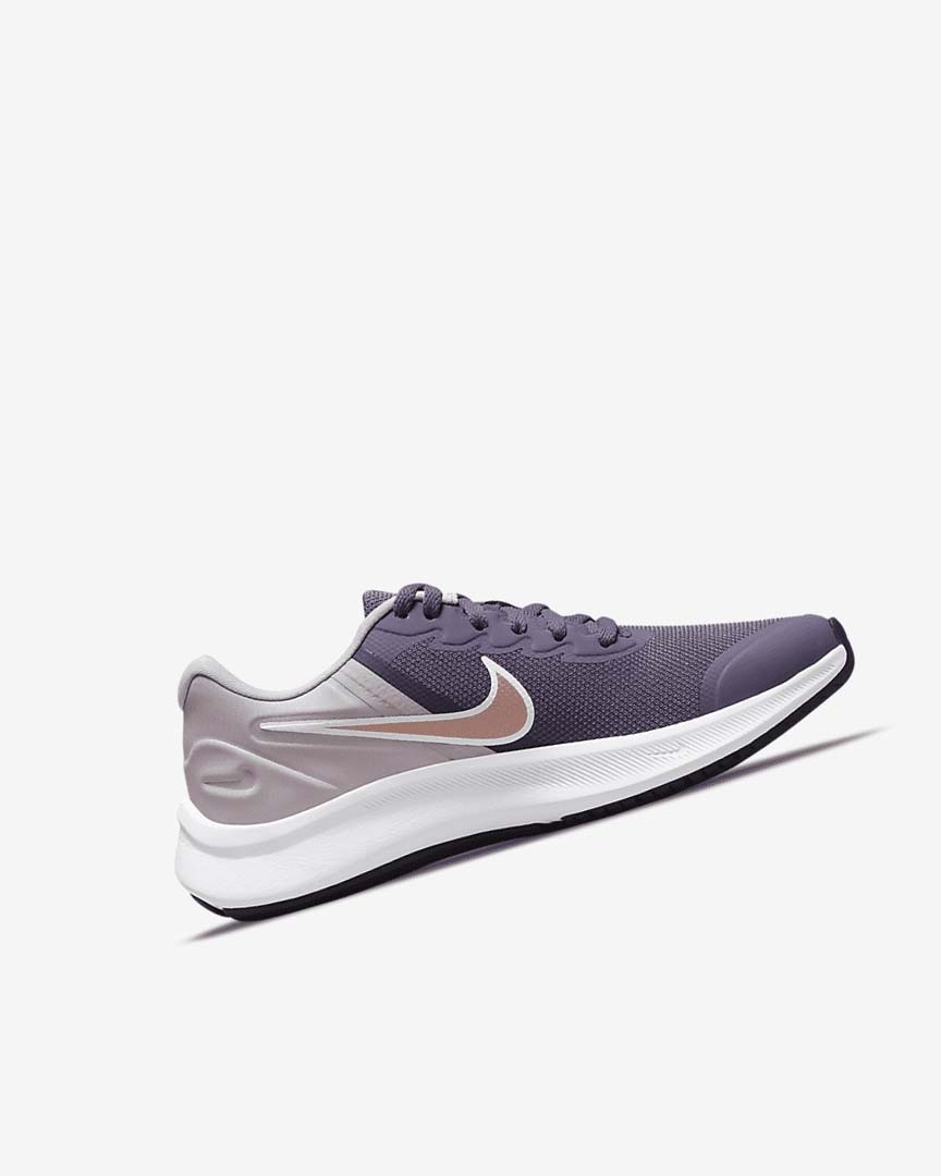 Zapatillas Running Nike Star Runner 3 Niña Moradas Gris Metal Rojas Marrones | CR3015