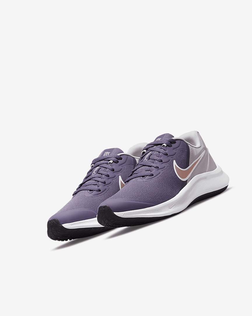 Zapatillas Running Nike Star Runner 3 Niña Moradas Gris Metal Rojas Marrones | CR3015