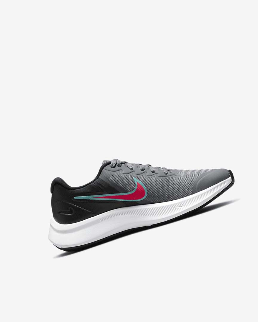 Zapatillas Running Nike Star Runner 3 Niño Gris Negras Rojas | CR4513