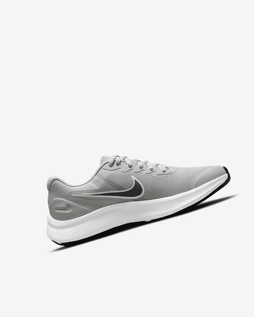 Zapatillas Running Nike Star Runner 3 Niña Gris Claro Gris Negras | CR4886