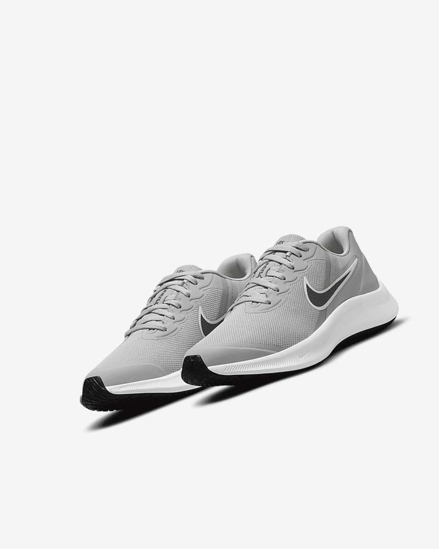 Zapatillas Running Nike Star Runner 3 Niña Gris Claro Gris Negras | CR4886