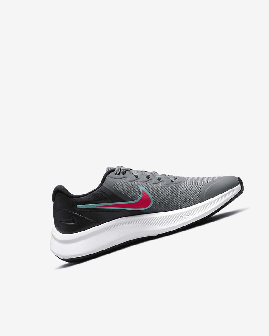 Zapatillas Running Nike Star Runner 3 Niña Gris Negras Rojas | CR5093