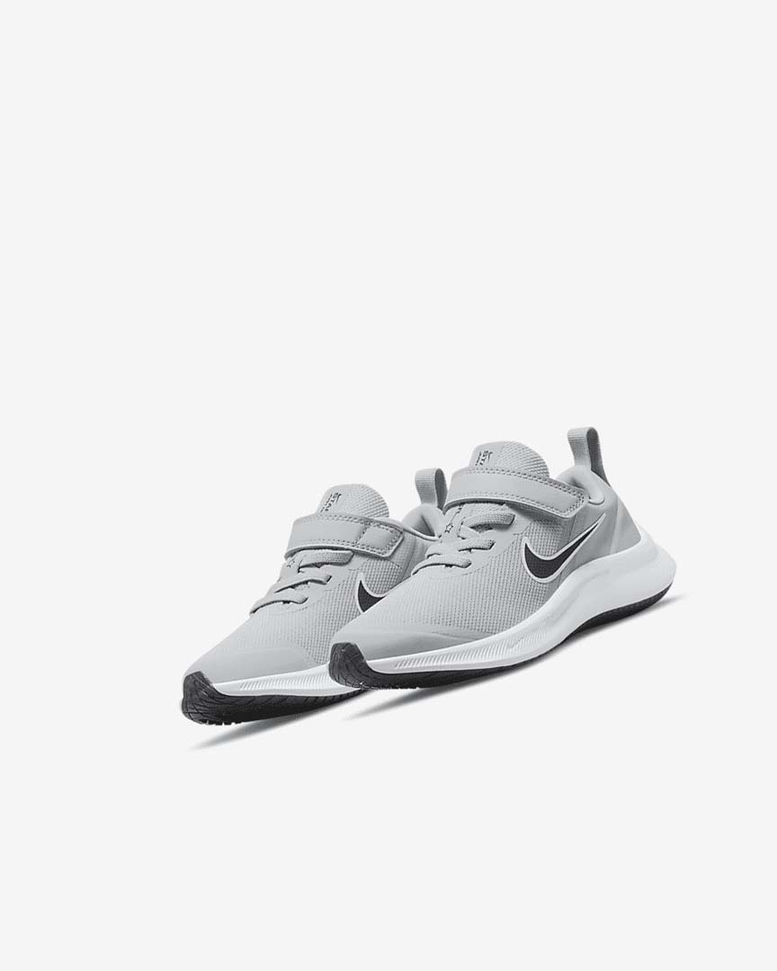 Zapatillas Running Nike Star Runner 3 Niña Gris Claro Gris Negras | CR5388