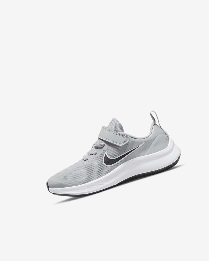 Zapatillas Running Nike Star Runner 3 Niña Gris Claro Gris Negras | CR5388