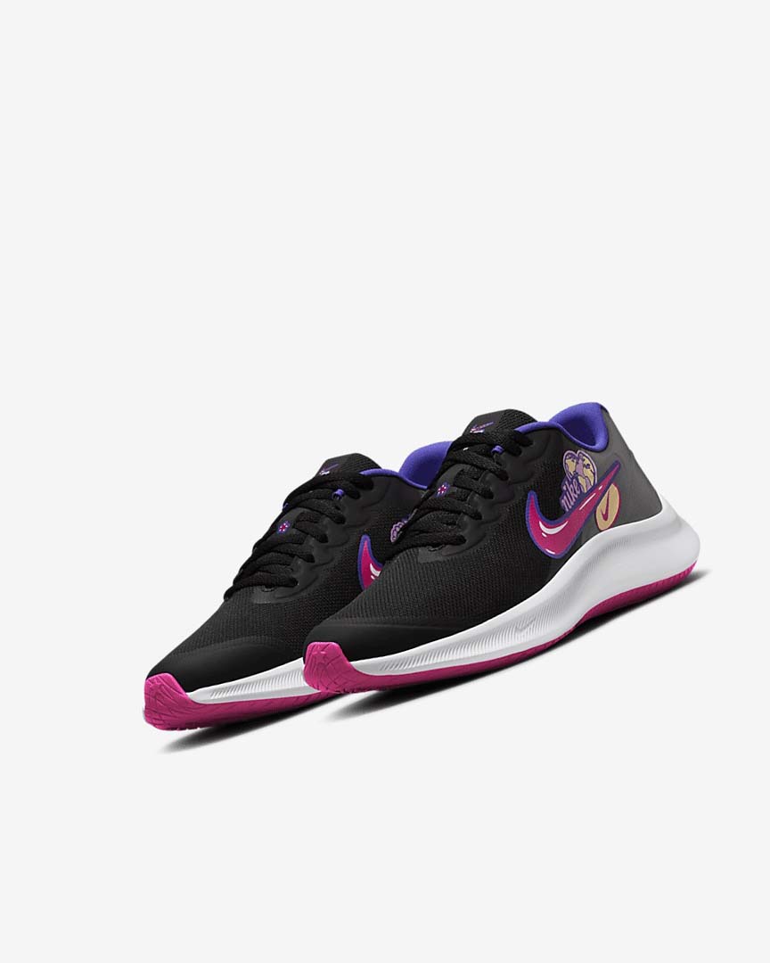 Zapatillas Running Nike Star Runner 3 SE Niña Negras Rosas | CR2915