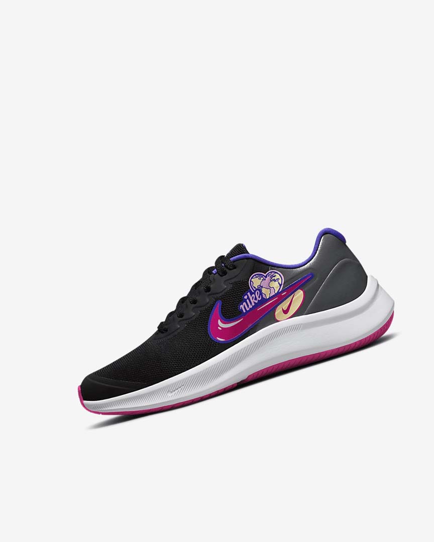 Zapatillas Running Nike Star Runner 3 SE Niña Negras Rosas | CR2915