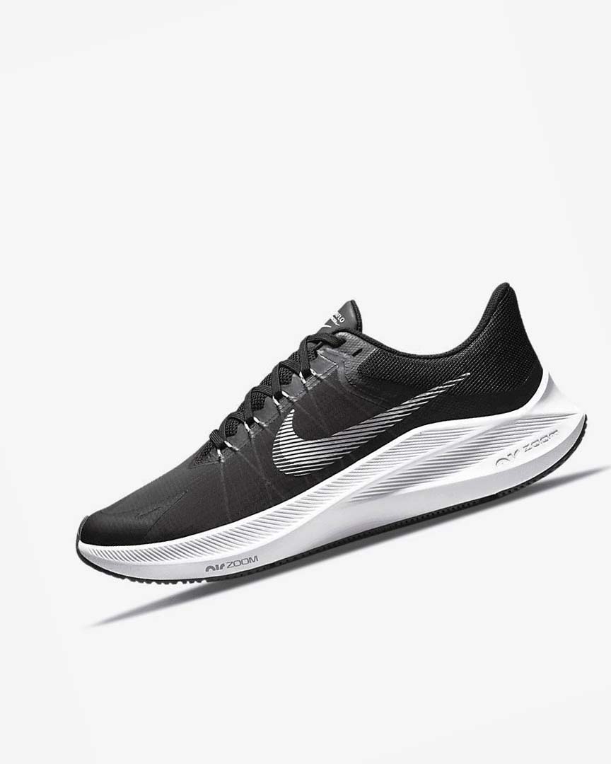 Zapatillas Running Nike Winflo 8 Hombre Negras Blancas | CR5133