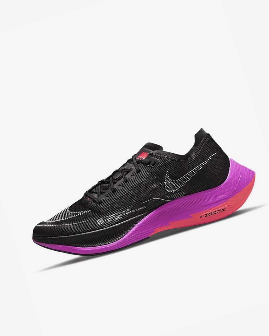 Zapatillas Running Nike ZoomX Vaporfly Next% 2 Hombre Negras Moradas Rojas | CR2378