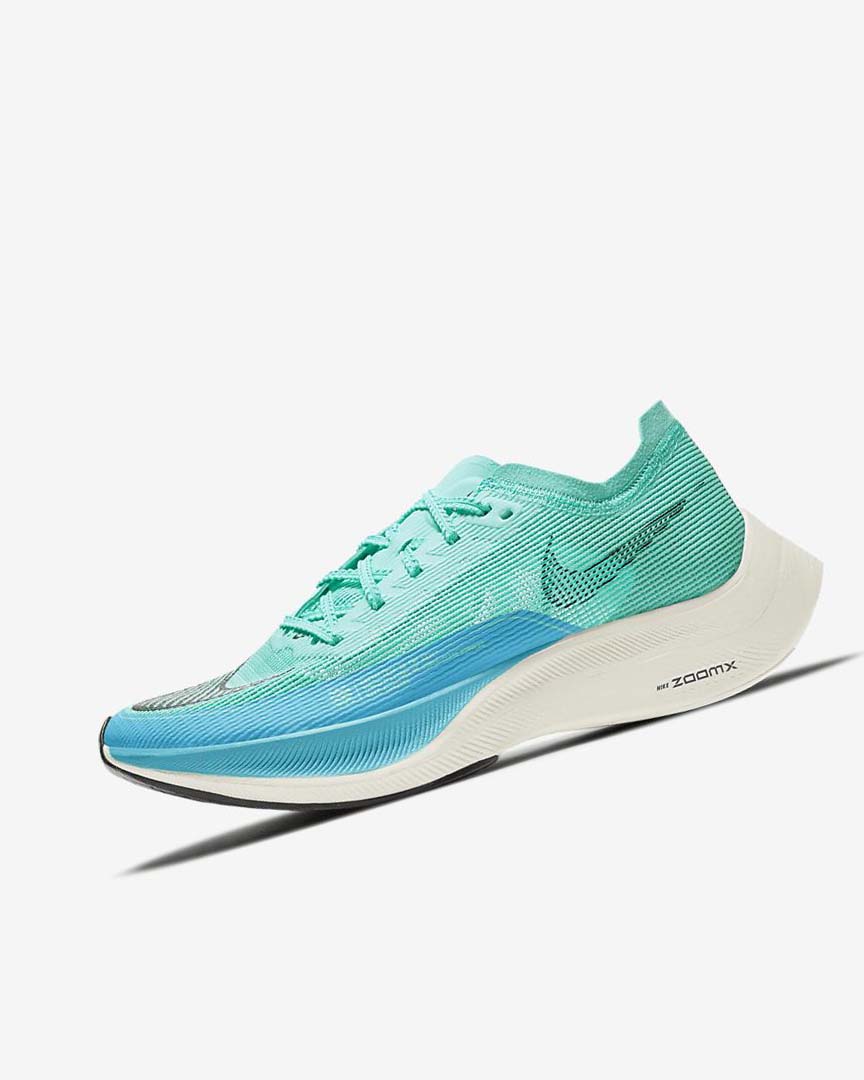 Zapatillas Running Nike ZoomX Vaporfly Next% 2 Mujer Verde Azules Blancas Negras | CR2416