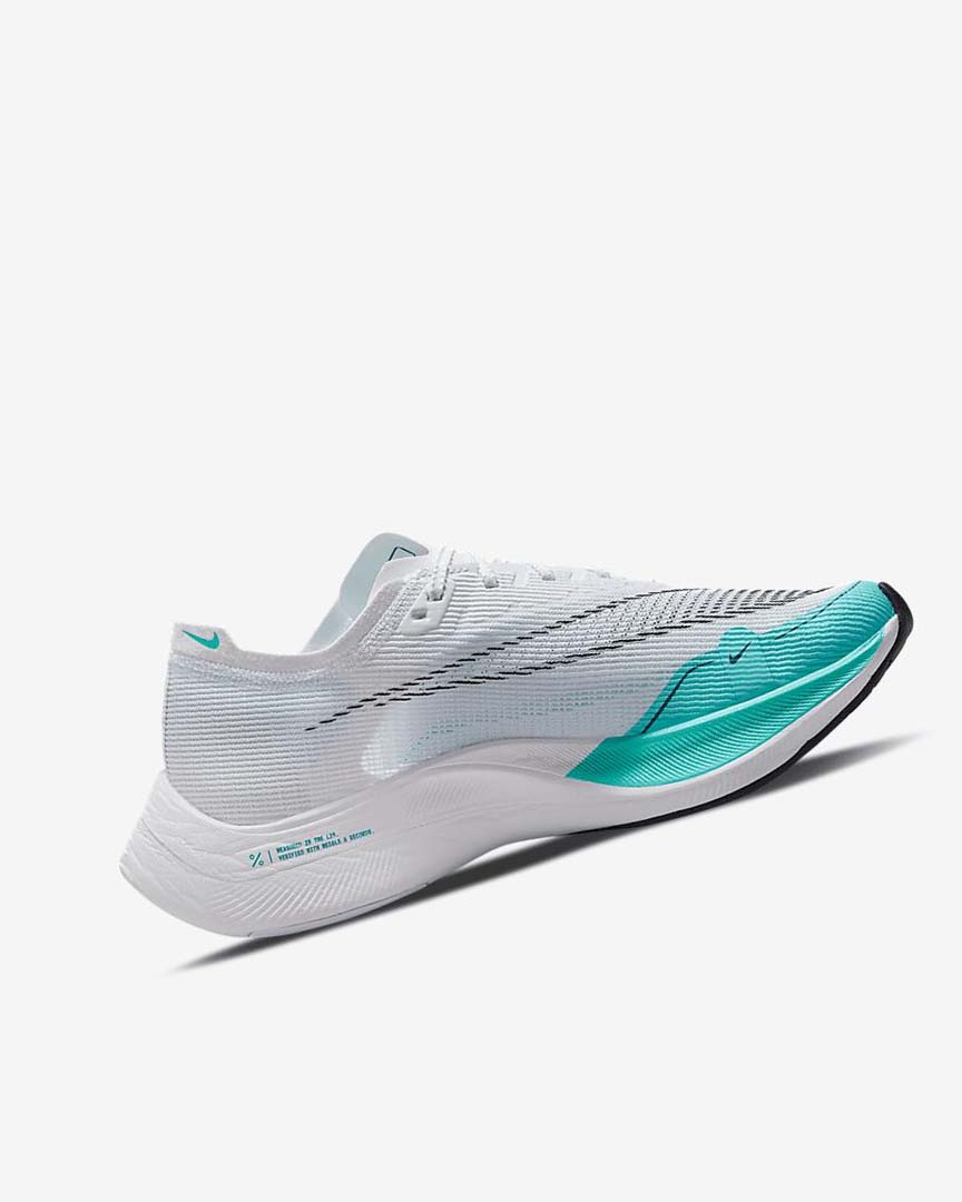 Zapatillas Running Nike ZoomX Vaporfly Next% 2 Mujer Blancas Verde Turquesa Negras | CR2496