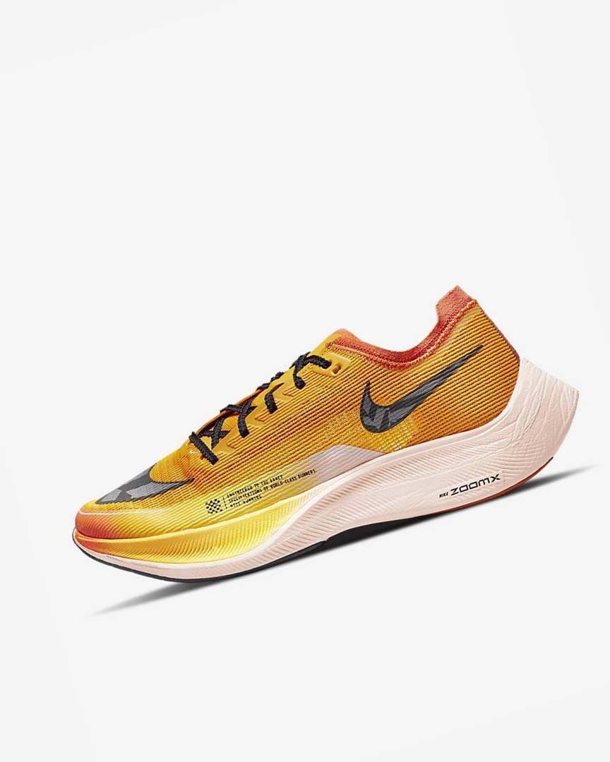 Zapatillas Running Nike ZoomX Vaporfly NEXT% 2 Ekiden Hombre Doradas Naranjas Negras | CR2602