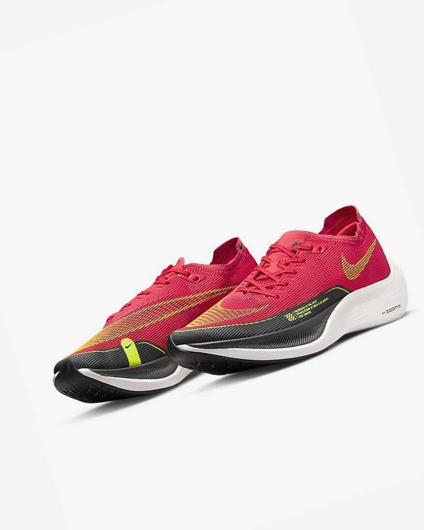 Zapatillas Running Nike ZoomX Vaporfly Next% 2 Hombre Rojas Gris Oscuro Blancas | CR2617