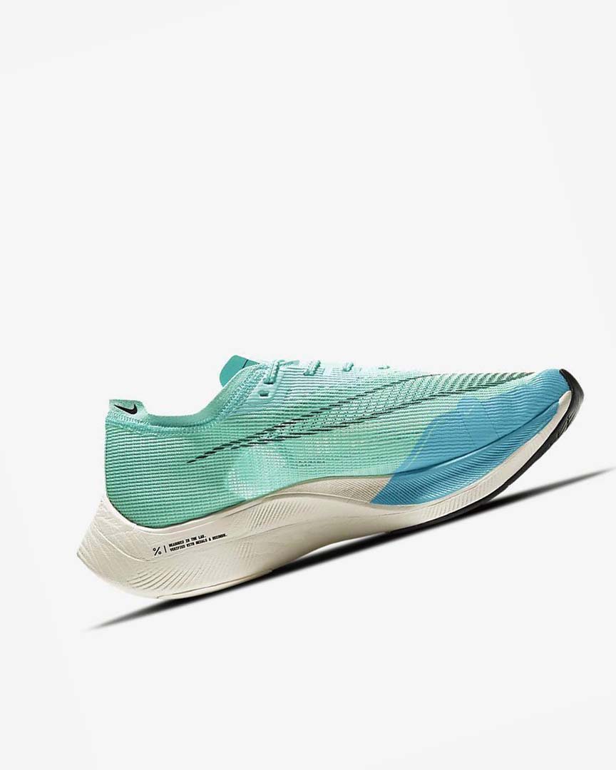 Zapatillas Running Nike ZoomX Vaporfly Next% 2 Hombre Verde Azules Blancas Negras | CR5327