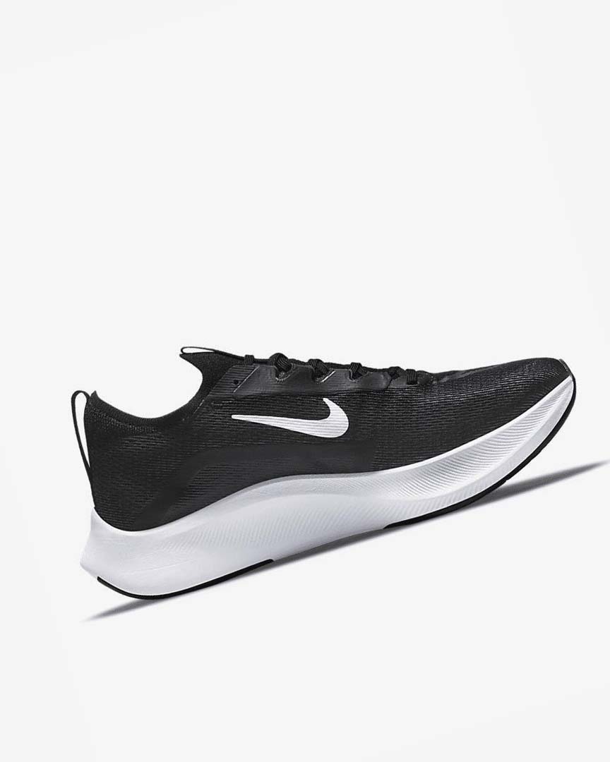 Zapatillas Running Nike Zoom Fly 4 Hombre Negras Blancas | CR4870