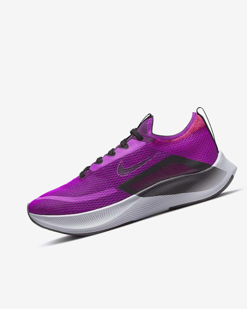 Zapatillas Running Nike Zoom Fly 4 Mujer Moradas Rojas Gris Negras | CR3014