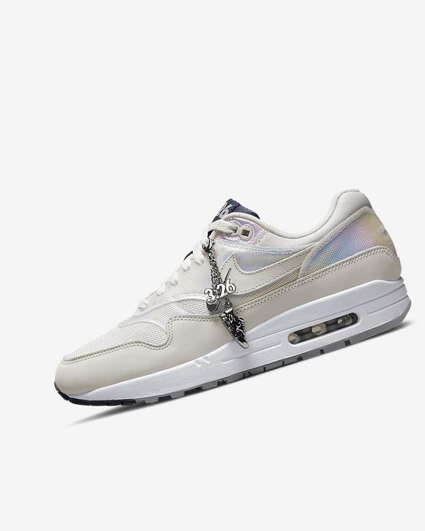 Zapatos Casuales Nike Air Max 1 Air Max Day Mujer Blancas Gris Claro Azul Marino Beige Claro | CR3195