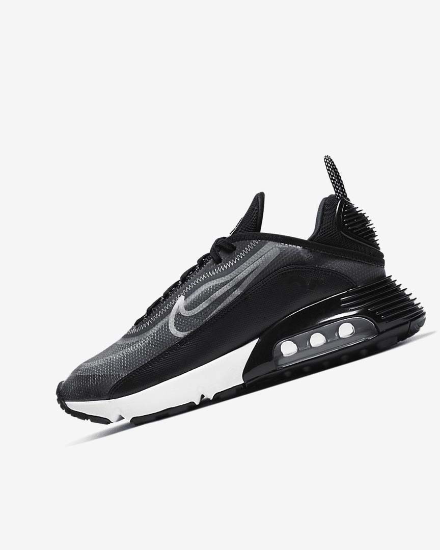 Zapatos Casuales Nike Air Max 2090 Mujer Negras Metal Plateadas Blancas | CR2220