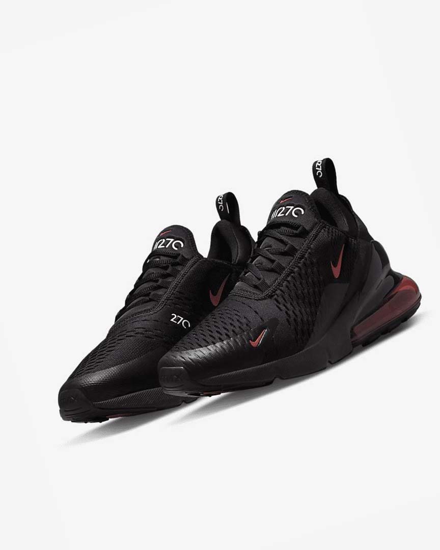 Zapatos Casuales Nike Air Max 270 Hombre Negras Blancas Rojas | CR2667