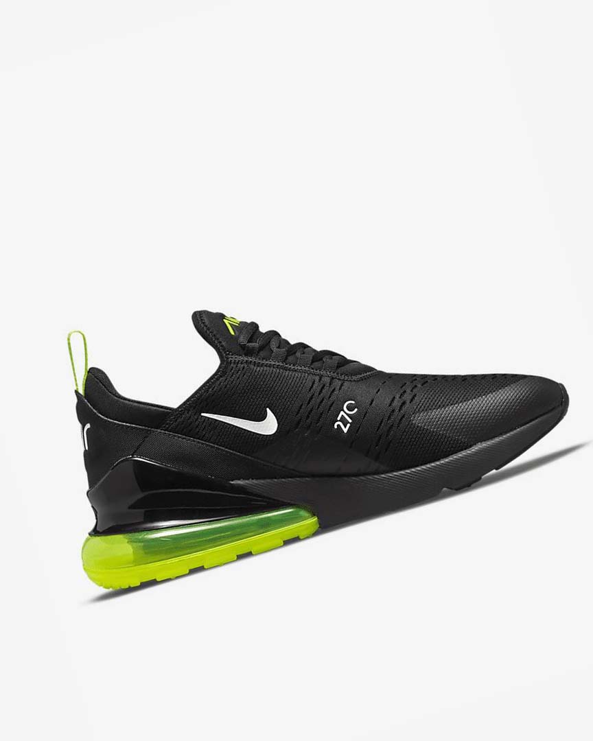 Zapatos Casuales Nike Air Max 270 Hombre Negras Plateadas Blancas | CR2910