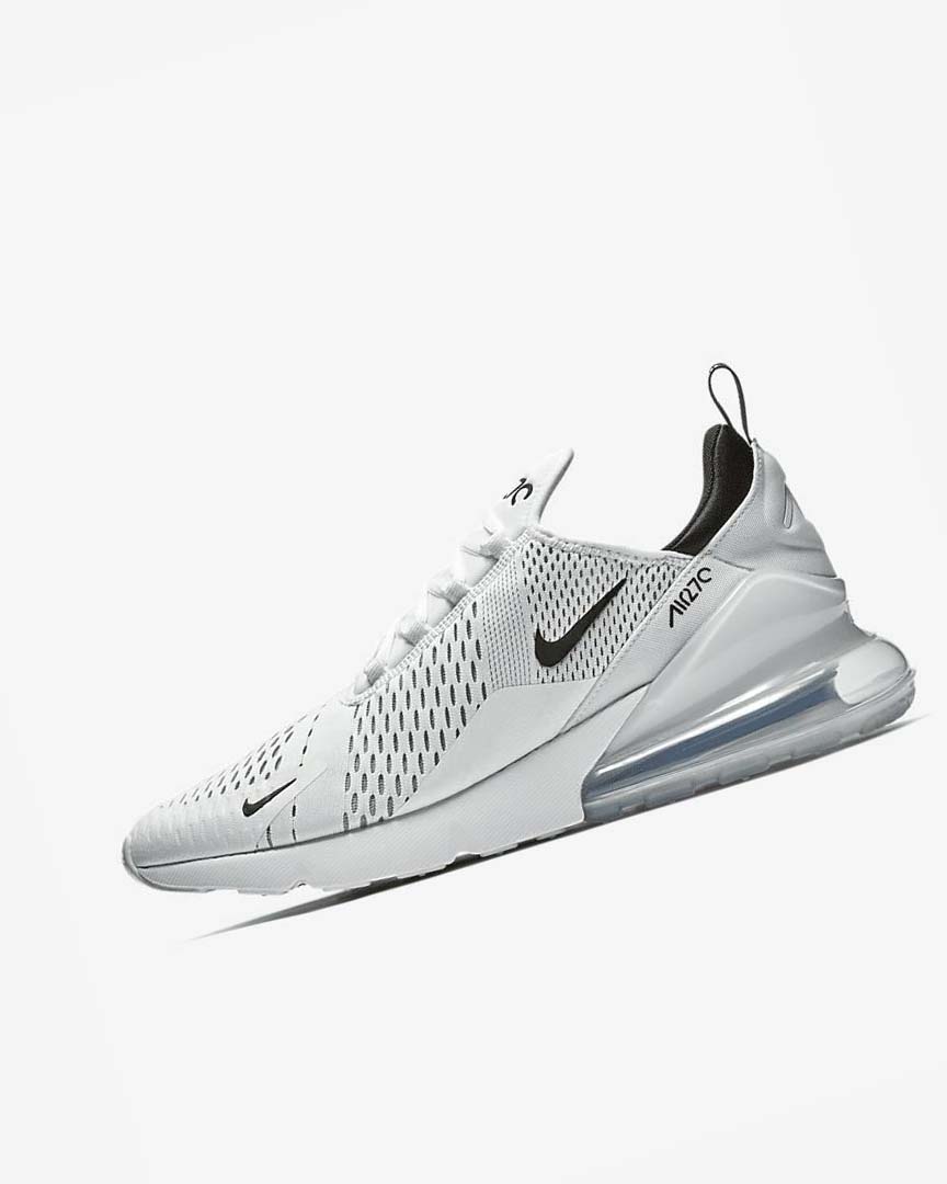 Zapatos Casuales Nike Air Max 270 Hombre Blancas Blancas Negras | CR2992