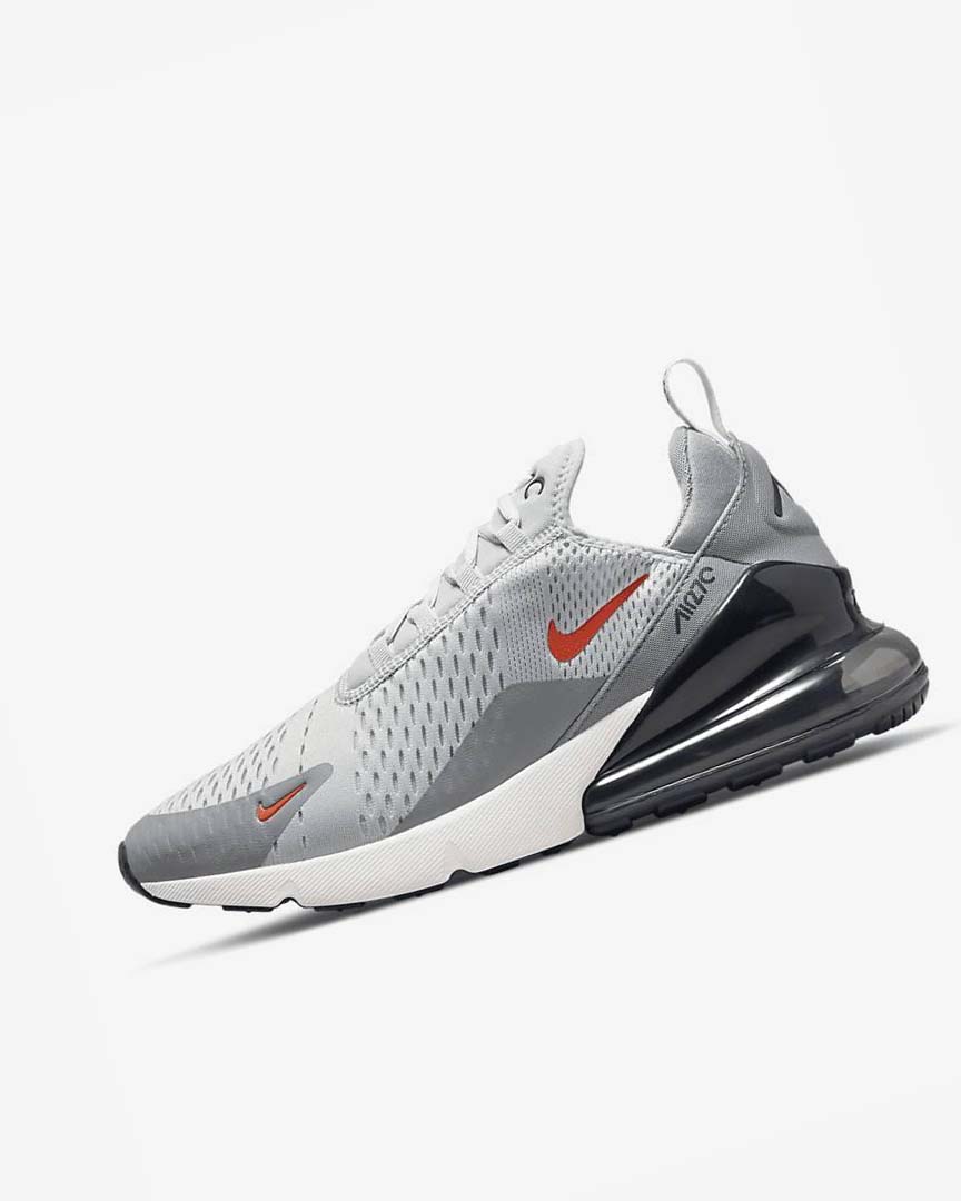 Zapatos Casuales Nike Air Max 270 Hombre Gris Gris Naranjas | CR3040