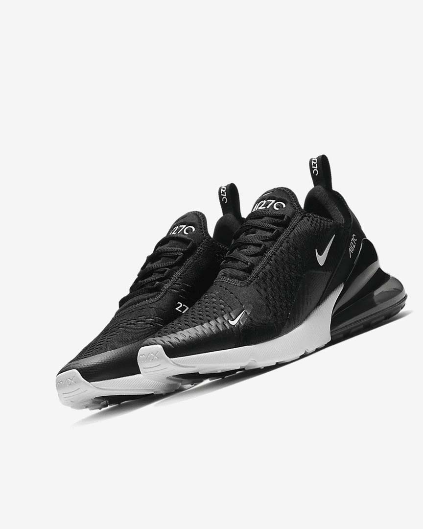 Zapatos Casuales Nike Air Max 270 Mujer Negras Blancas Gris Oscuro | CR3180