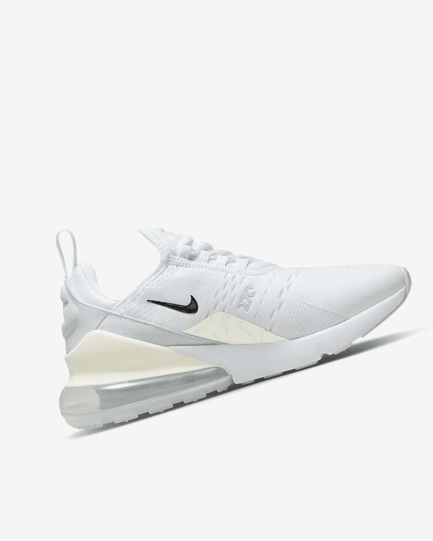 Zapatos Casuales Nike Air Max 270 Mujer Blancas Plateadas Metal Plateadas | CR4941