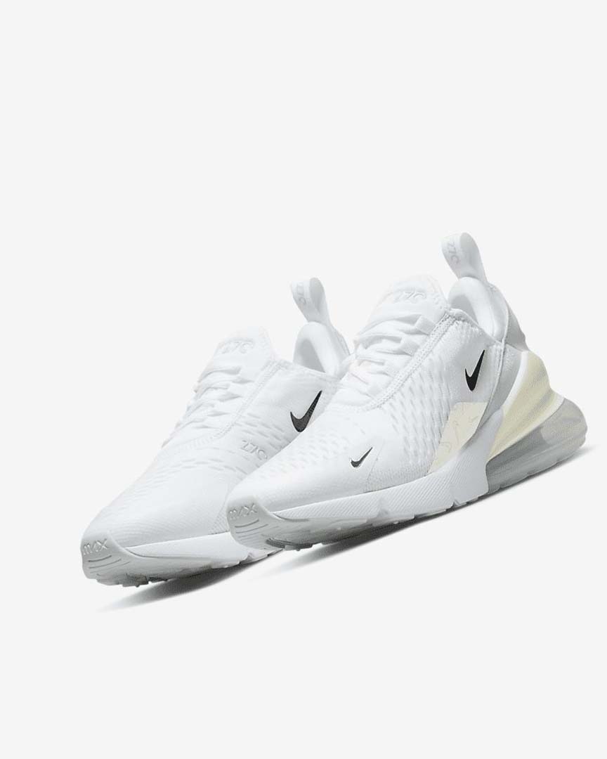 Zapatos Casuales Nike Air Max 270 Mujer Blancas Plateadas Metal Plateadas | CR4941