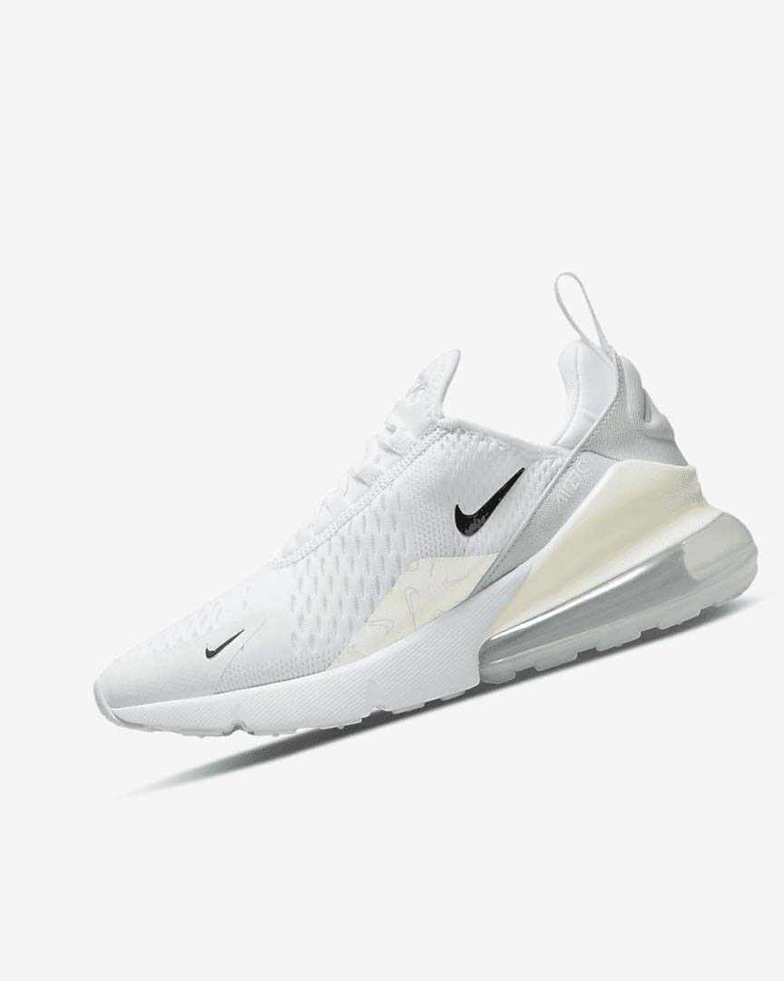 Zapatos Casuales Nike Air Max 270 Mujer Blancas Plateadas Metal Plateadas | CR4941