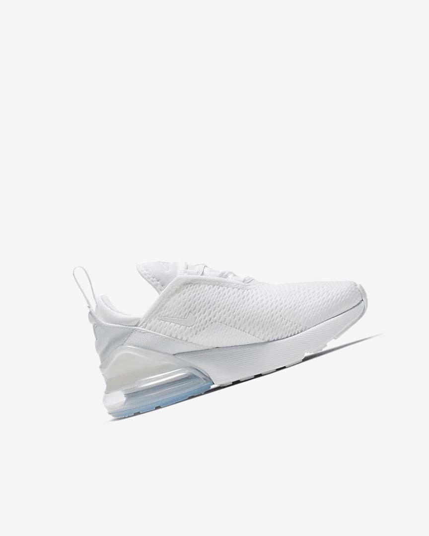 Zapatos Casuales Nike Air Max 270 Niña Blancas Metal Plateadas Blancas | CR2328