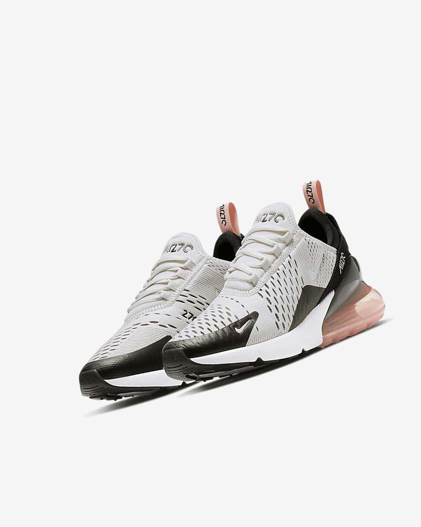 Zapatos Casuales Nike Air Max 270 Niña Plateadas Negras Coral Blancas | CR1101