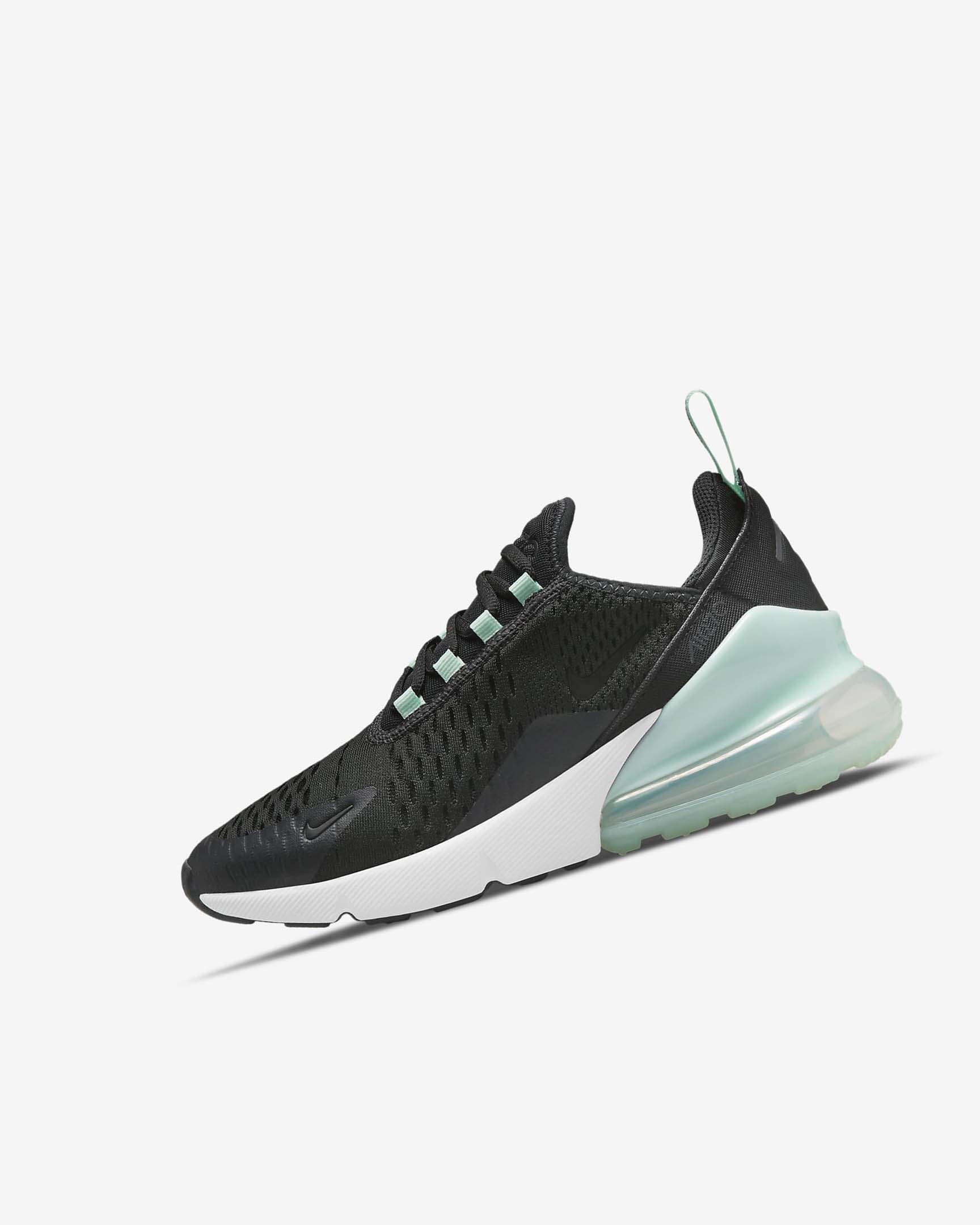 Zapatos Casuales Nike Air Max 270 Niño Blancas Verde Menta Negras | CR2971