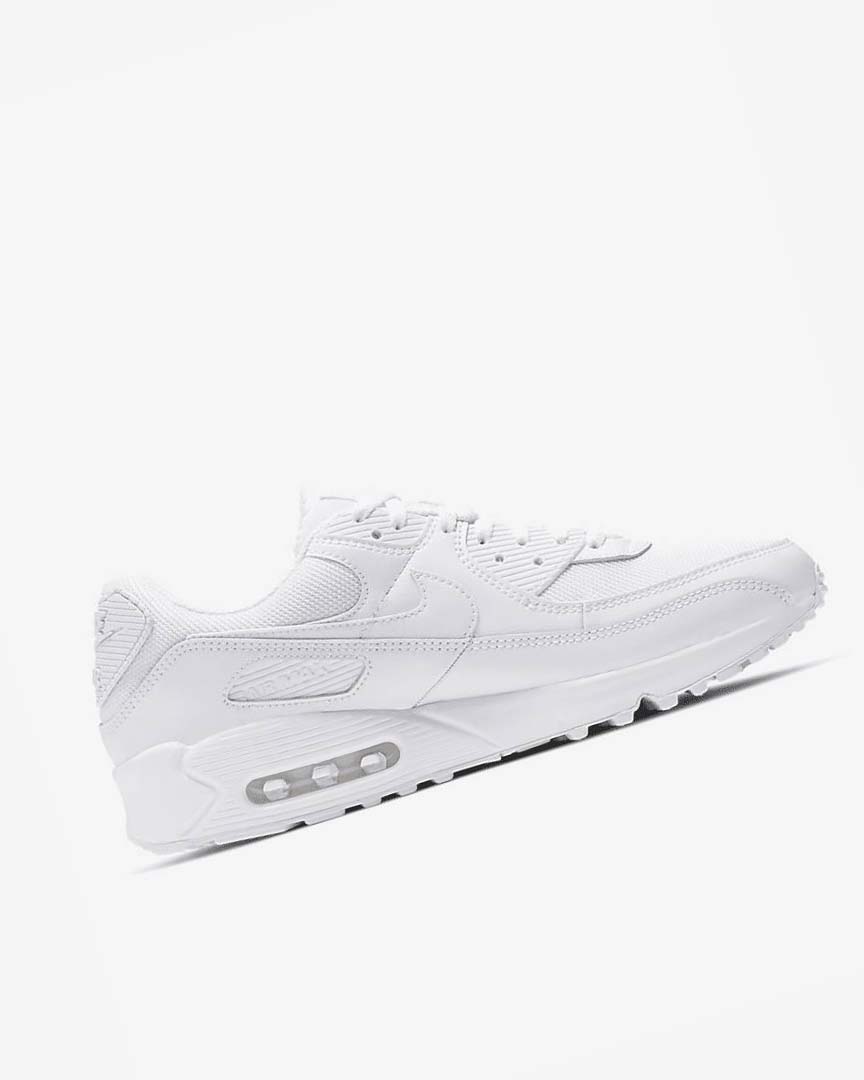 Zapatos Casuales Nike Air Max 90 Hombre Blancas Blancas Gris Blancas | CR4777