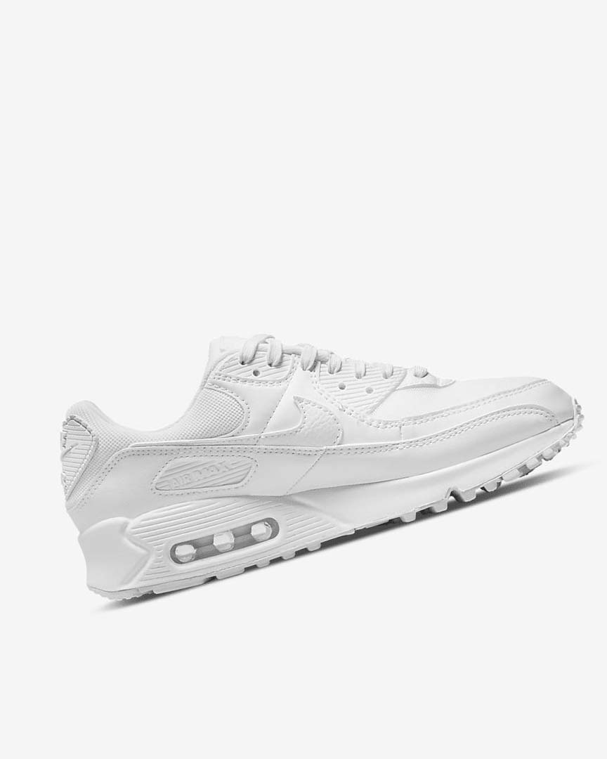 Zapatos Casuales Nike Air Max 90 Mujer Blancas Blancas Blancas | CR2589