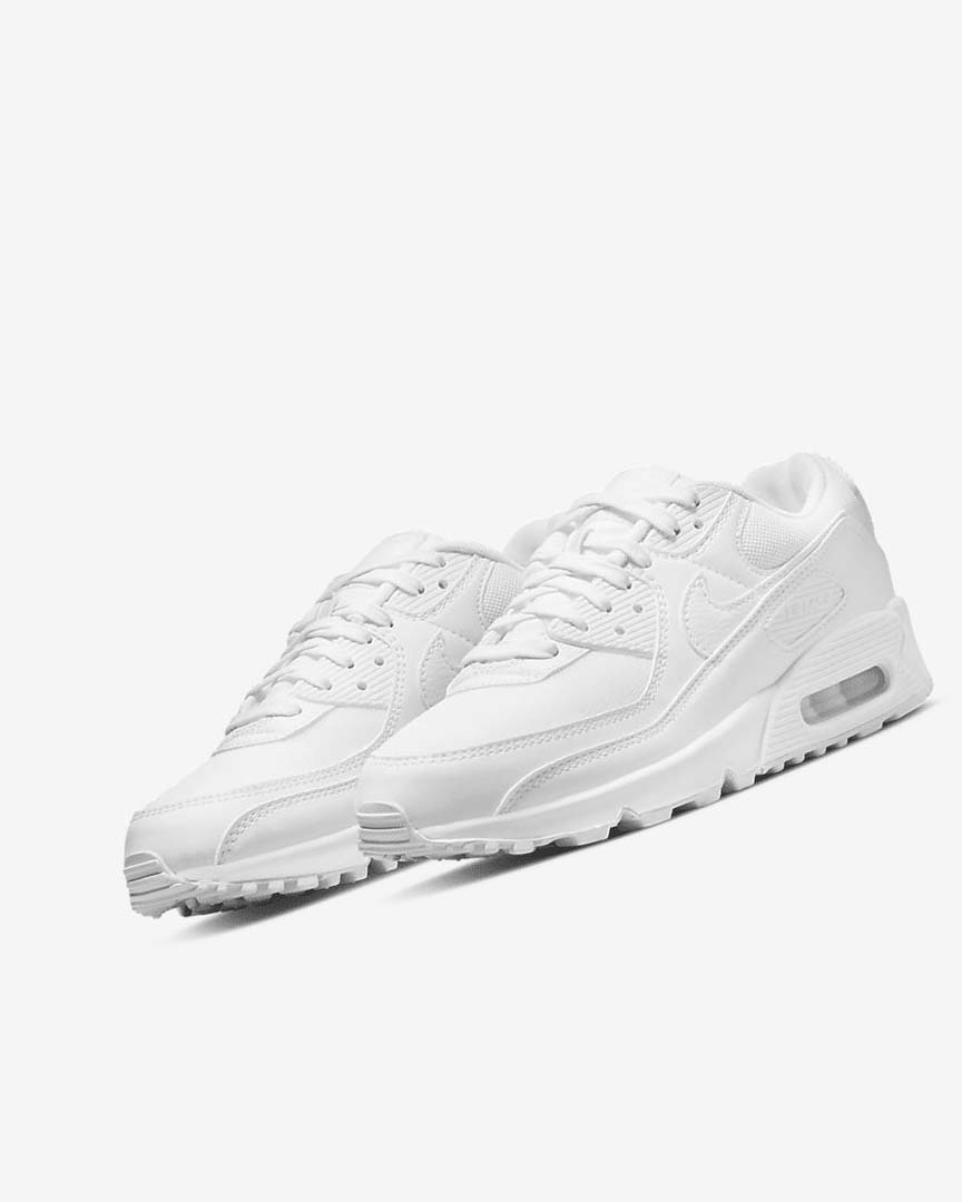 Zapatos Casuales Nike Air Max 90 Mujer Blancas Blancas Blancas | CR2589