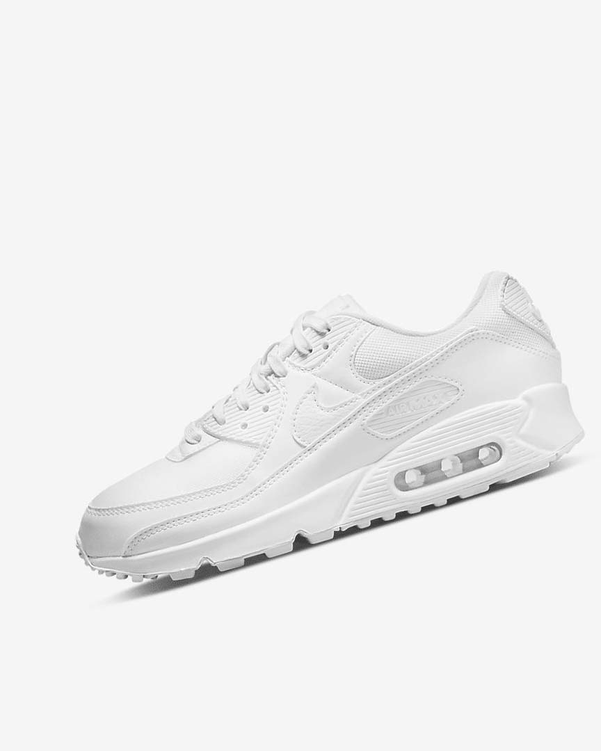 Zapatos Casuales Nike Air Max 90 Mujer Blancas Blancas Blancas | CR2589