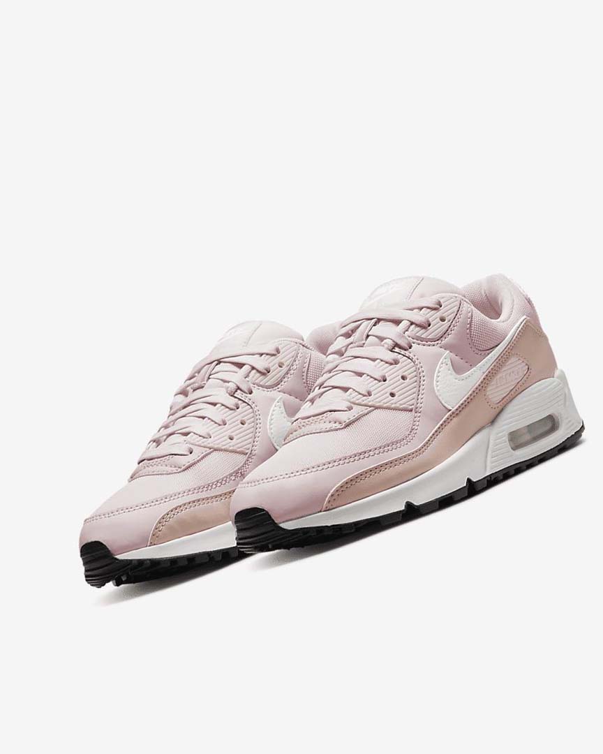 Zapatos Casuales Nike Air Max 90 Mujer Rosas Rosas Negras Blancas | CR2596