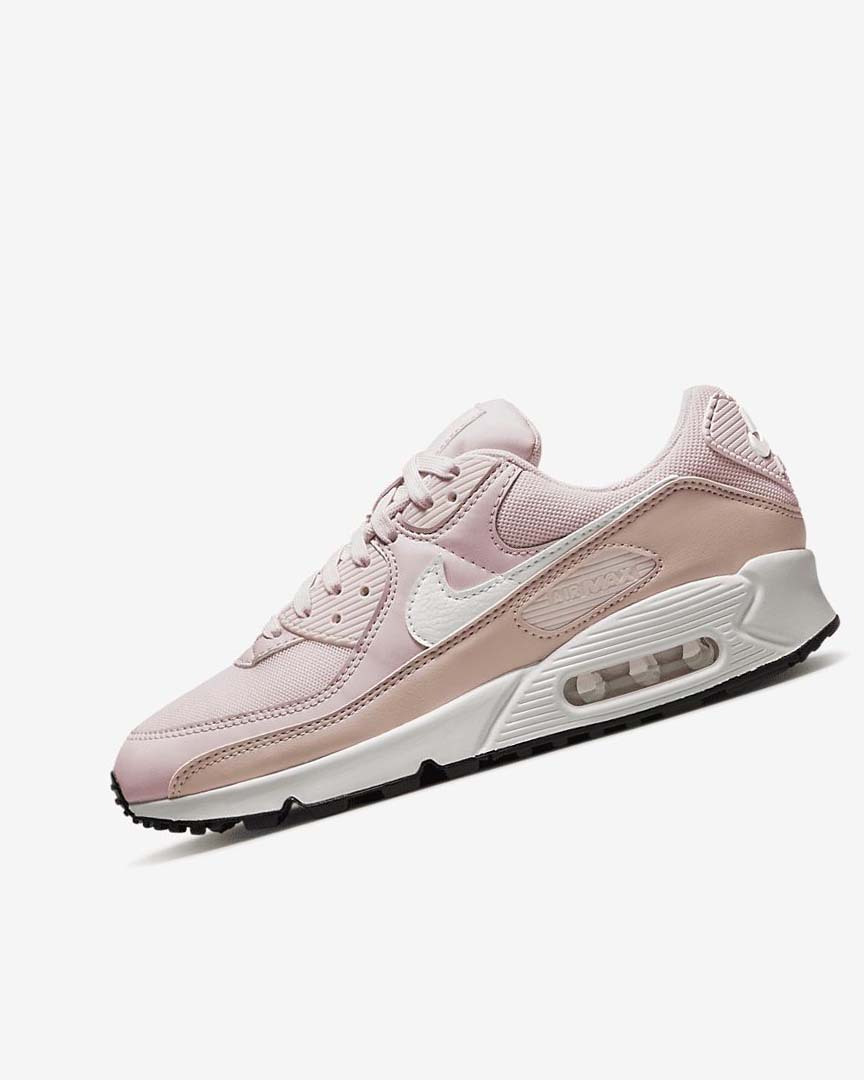 Zapatos Casuales Nike Air Max 90 Mujer Rosas Rosas Negras Blancas | CR2596