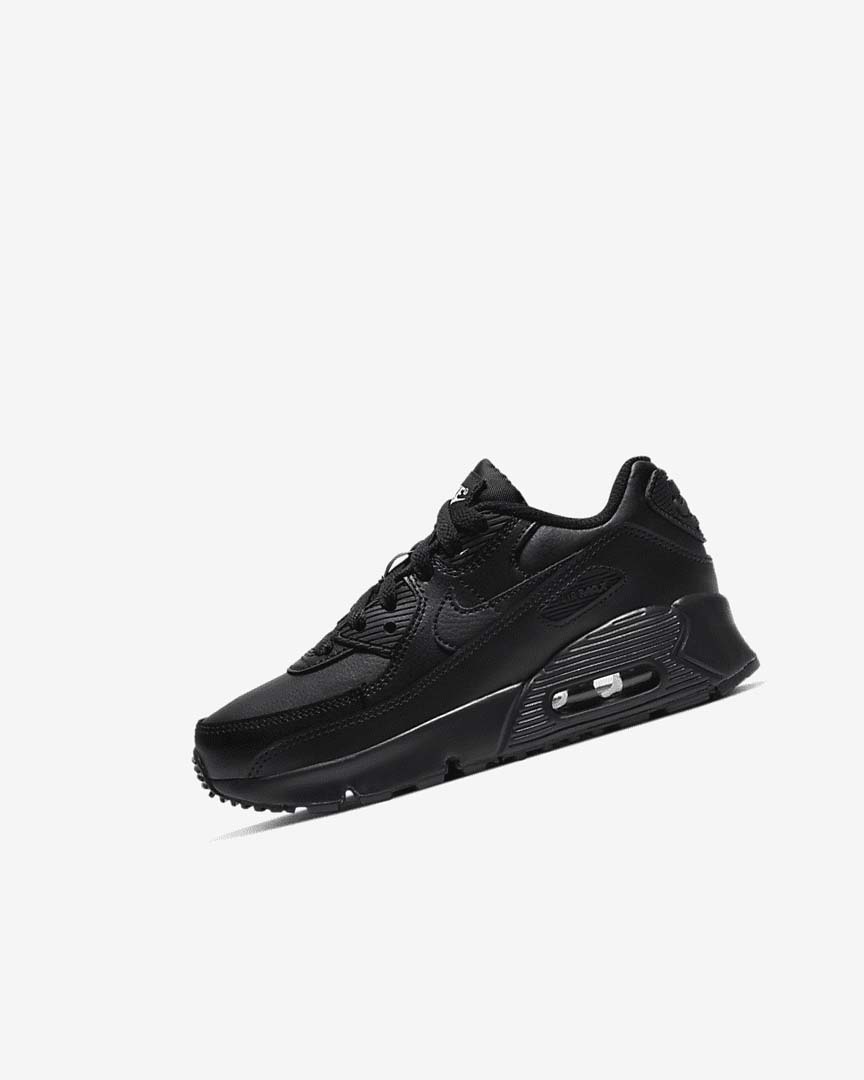 Zapatos Casuales Nike Air Max 90 Niña Negras Negras Blancas Negras | CR3021