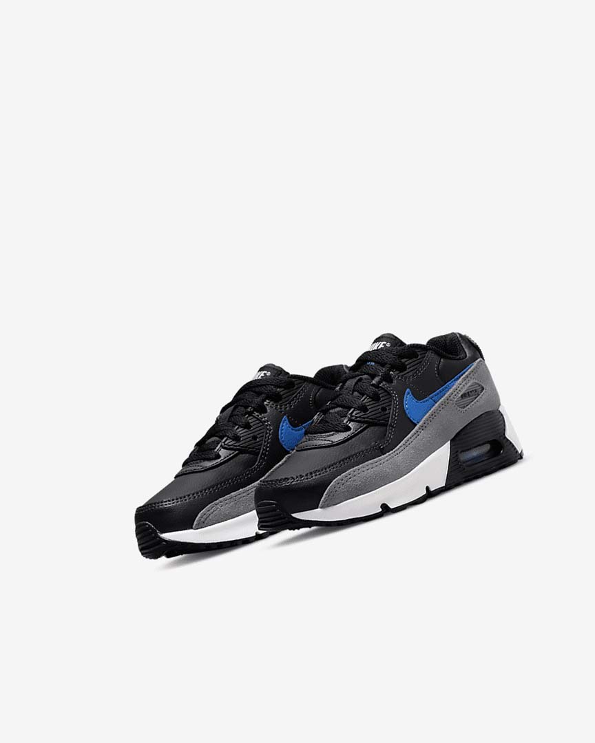 Zapatos Casuales Nike Air Max 90 Niña Negras Gris Gris Oscuro Azules | CR4878