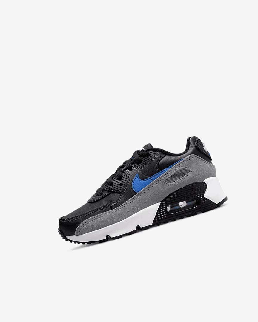 Zapatos Casuales Nike Air Max 90 Niña Negras Gris Gris Oscuro Azules | CR4878