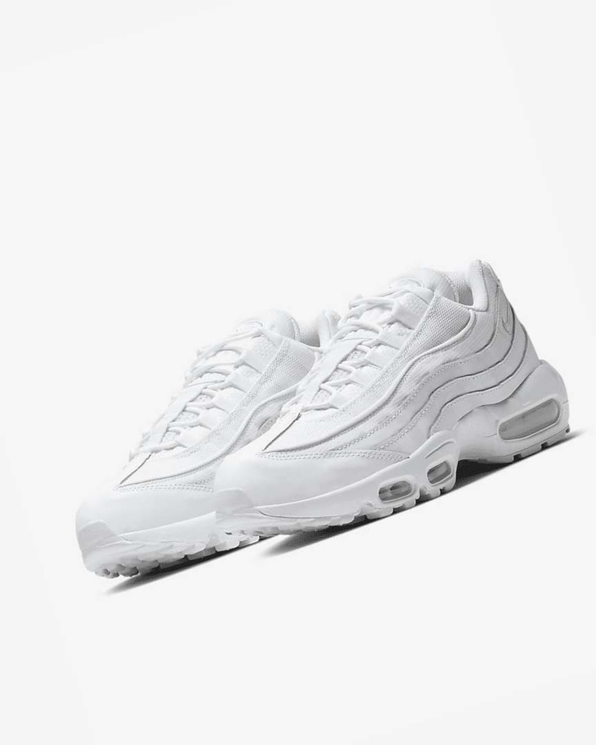 Zapatos Casuales Nike Air Max 95 Essential Hombre Blancas Gris Blancas | CR2786