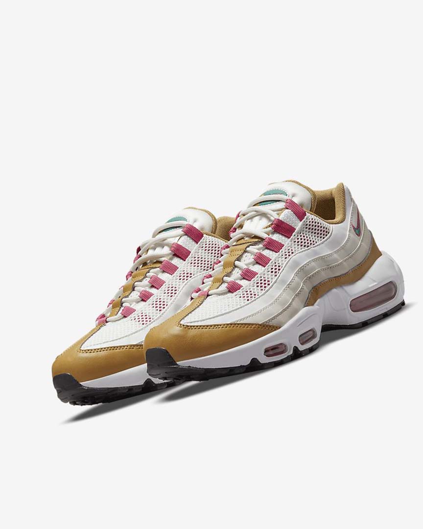 Zapatos Casuales Nike Air Max 95 Mujer Blancas Marrones Verde | CR4573