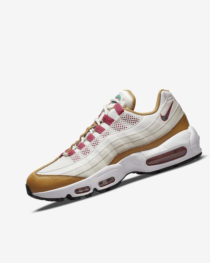 Zapatos Casuales Nike Air Max 95 Mujer Blancas Marrones Verde | CR4573