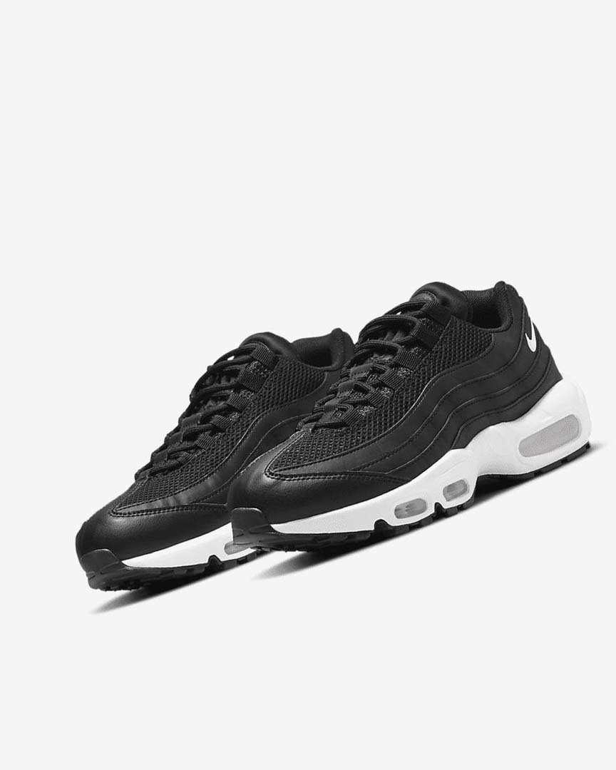 Zapatos Casuales Nike Air Max 95 Mujer Negras Blancas | CR5335